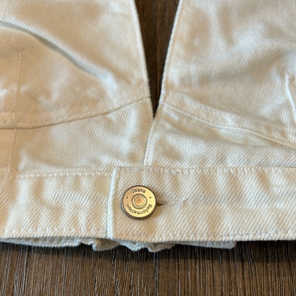 Reformation GiGi Denim Halter Crop Top  Size 8. Vintage White. - Picture 6 of 6